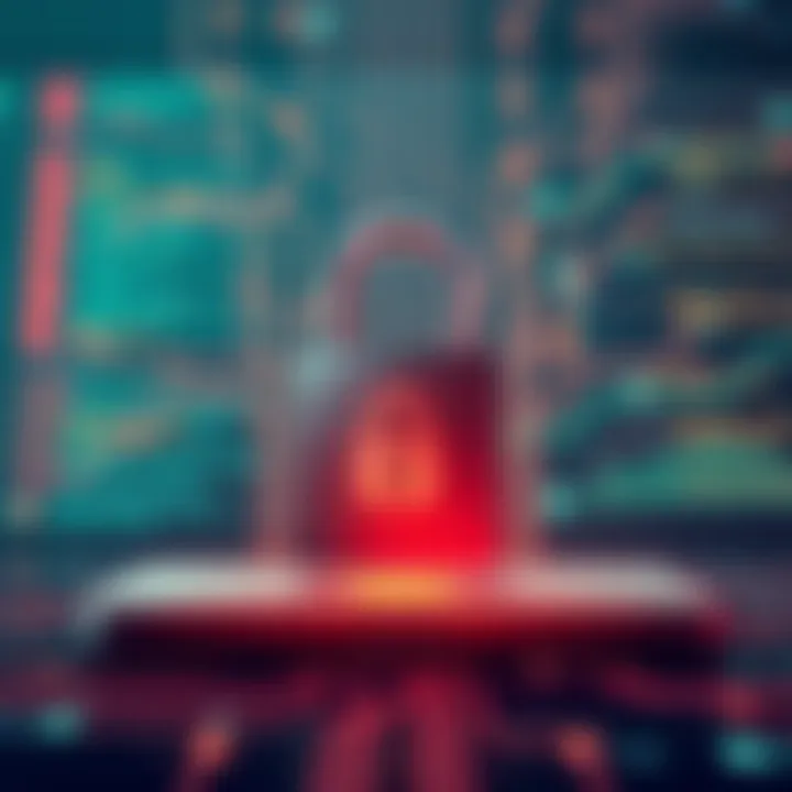 Cybersecurity in the Age of AI and IoT A security lock symbolizing the importance of cybersecurity in AI and IoT.