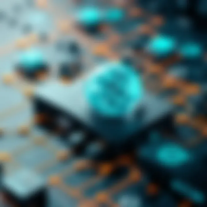 Smart Ecosystems Enhanced by AI An abstract representation of smart ecosystems enhanced by artificial intelligence.