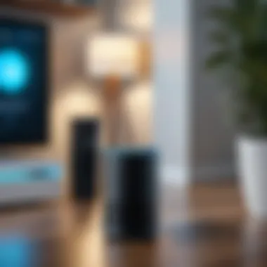 Smart home device showcasing Alexa functionality