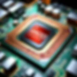 Architecture of AMD quad-core processors showcasing internal components