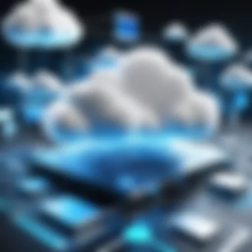 Visual representation of cloud computing architecture components