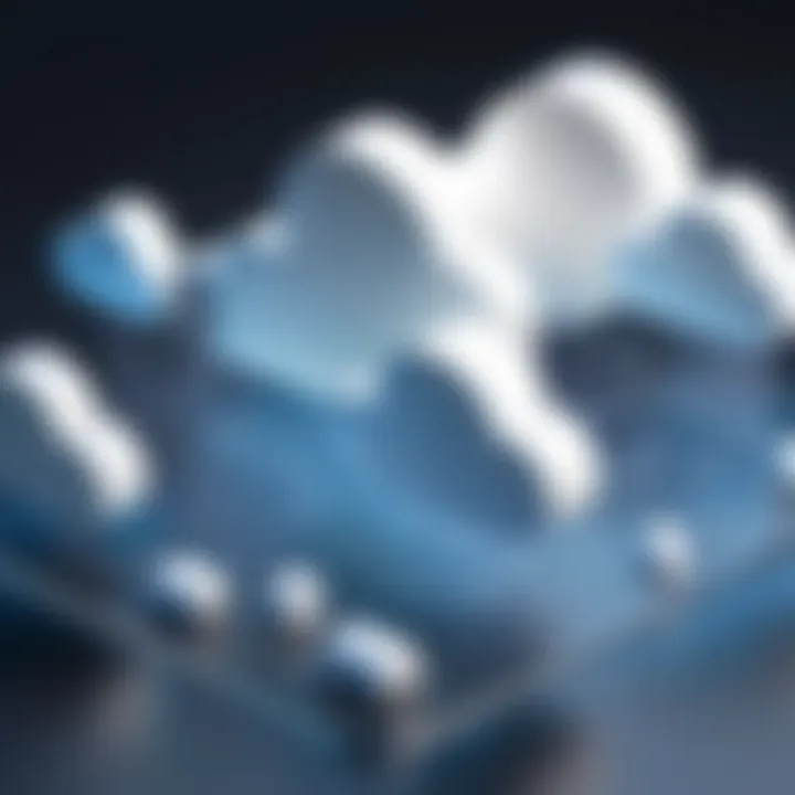 Diagram illustrating various cloud deployment models