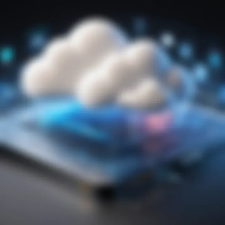 Chart highlighting scalability and security considerations in cloud architecture