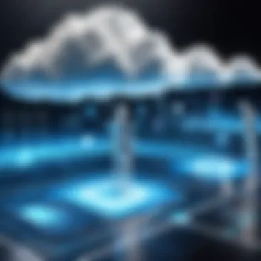 Illustration depicting future trends in AI and cloud computing