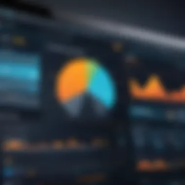 Chat Metrics and Analytics Dashboard Business dashboard displaying chat metrics and analytics