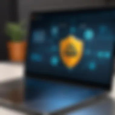 Security Measures in AWS Online Chat Secure online chat environment with encryption symbols