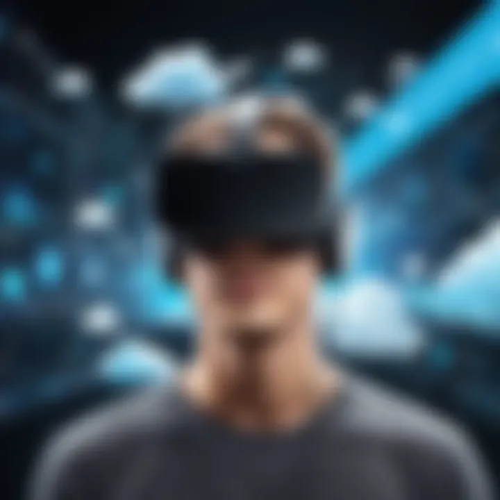 An infographic showcasing the benefits of cloud integration in virtual reality applications.