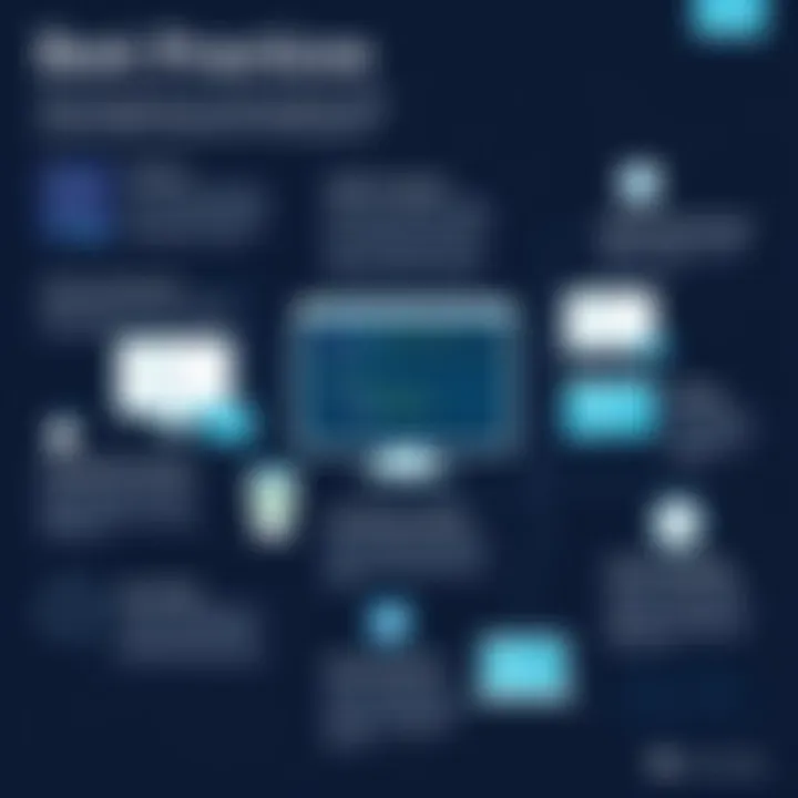 Best Practices for JSON Schema Editors Infographic detailing best practices for utilizing graphical JSON schema editors
