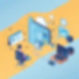 Illustration showcasing the concept of Continuous Integration