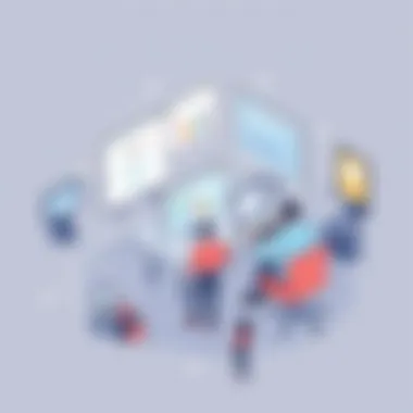 Collaboration in Software Teams Graphic illustrating collaboration in software teams using CI/CD