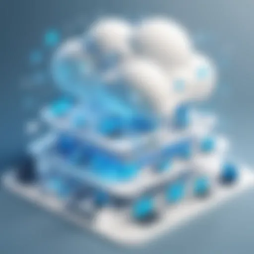 Cloud computing architecture diagram illustrating various roles