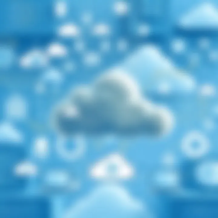 Abstract representation of cloud architecture