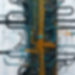 Abstract visualization of machine learning algorithms