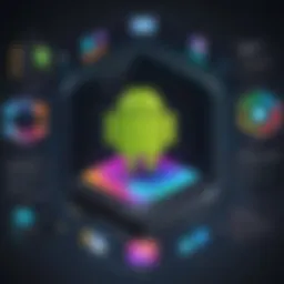 Visual representation of popular Android UI frameworks.