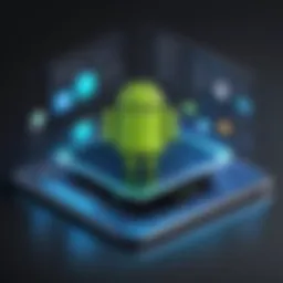 Visual representation of Android app architecture