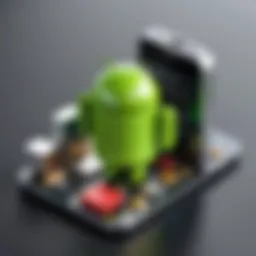 Visual representation of Android architecture components