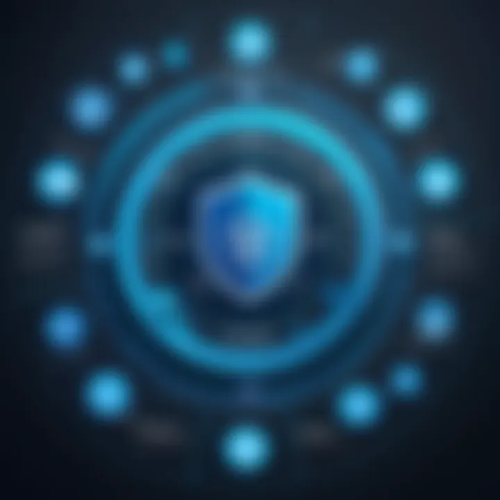 Infographic on the software development lifecycle with a security focus