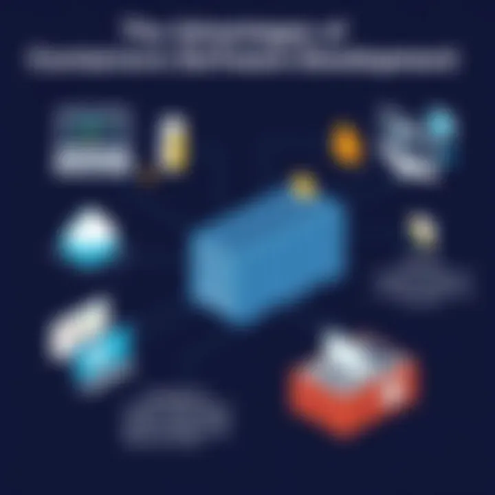The Advantages of Containerization in Software Development Infographic on container technology benefits