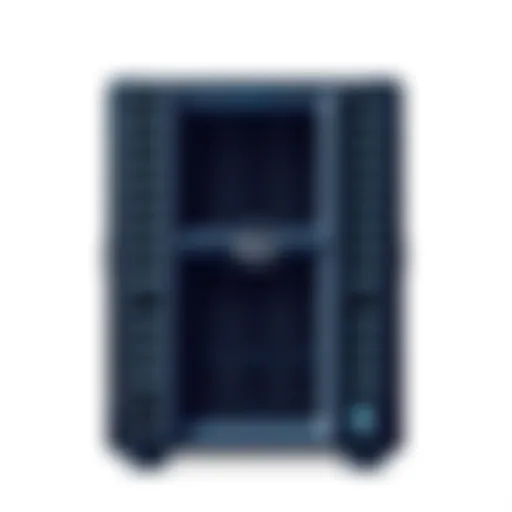 Front view of the Dell PowerEdge R730xd server showcasing its robust design