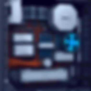 Close-up of the internal components of the Dell PowerEdge R730xd server