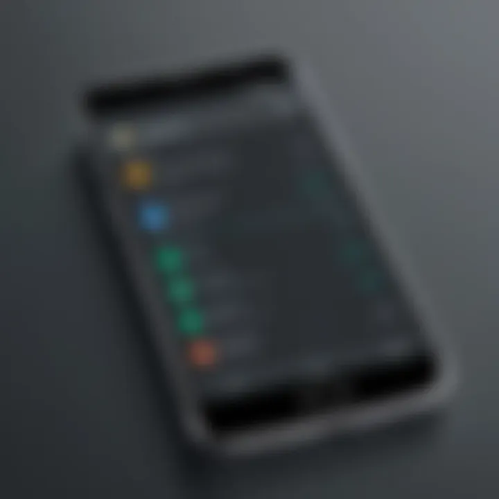 User interface design for an Android app