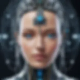 A conceptual representation of artificial intelligence with neural networks