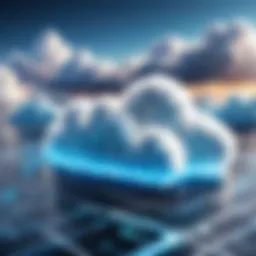 An abstract representation of dynamic configuration management in cloud computing.