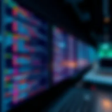 Programming Code Visualization Conceptual image of programming code on a digital screen