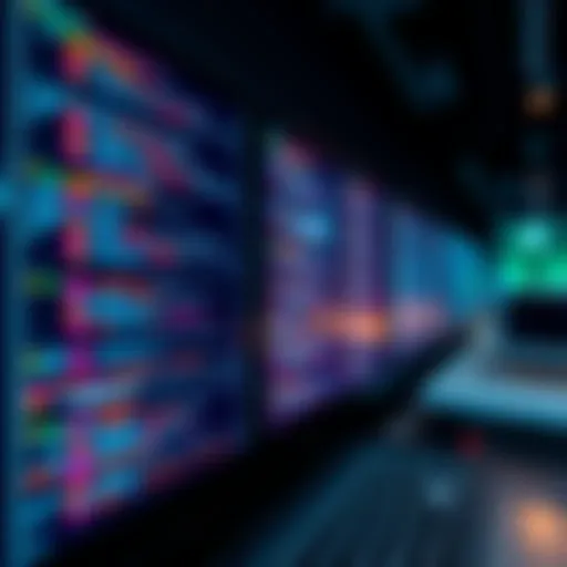 Programming Code Visualization Conceptual image of programming code on a digital screen