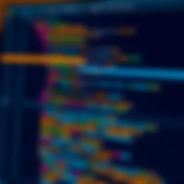 C Code in Integrated Development Environment Integrated Development Environment (IDE) showcasing C code