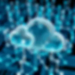 Abstract representation of cloud technology transforming data analytics.