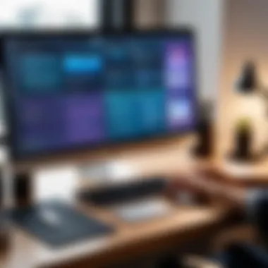 FileMaker Functionalities in a Modern Workspace A digital workspace showing FileMaker functionalities