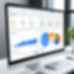 Visual representation of Google Cloud Analytics tools dashboard