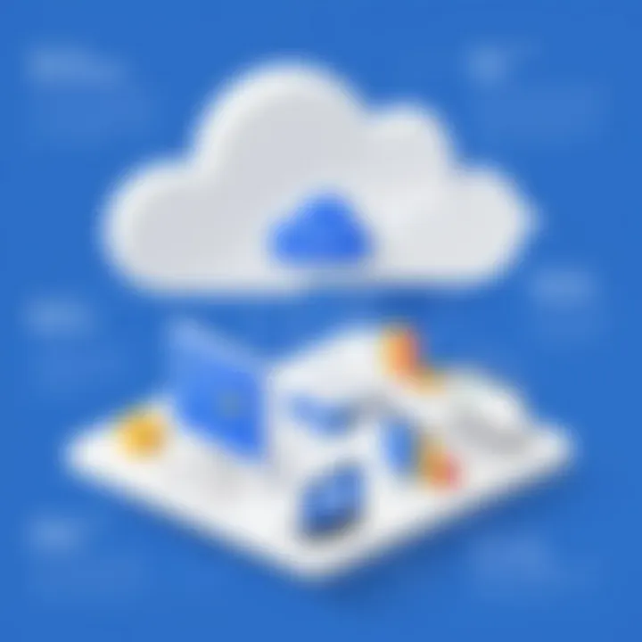 Infographic displaying key features of Google Cloud services for businesses