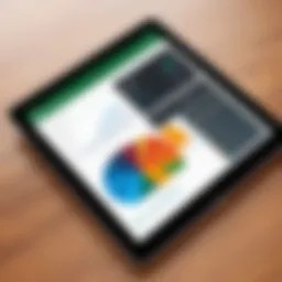 User interface of Microsoft Project iPad app showcasing dashboard features.