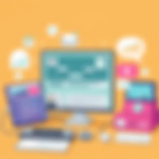 Innovative No-Code Tools Interface Visual representation of no-code tools interface