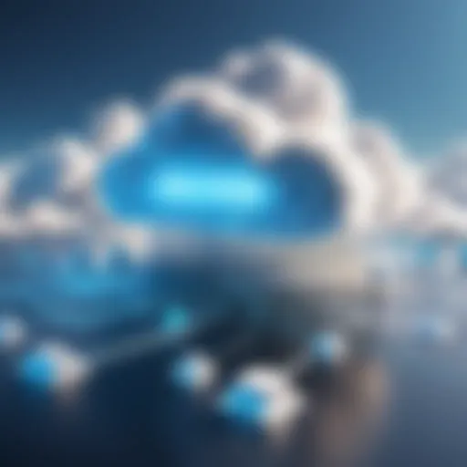 Conceptual illustration of cloud computing architecture