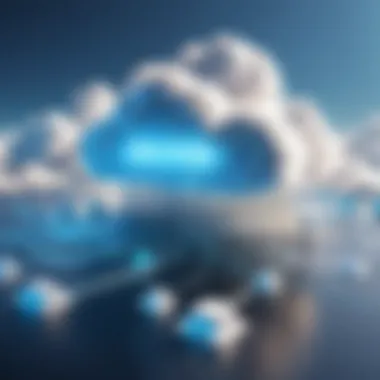 Cloud Computing Architecture in SaaS Conceptual illustration of cloud computing architecture