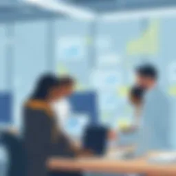 A diverse group of entrepreneurs brainstorming ideas in a collaborative space.