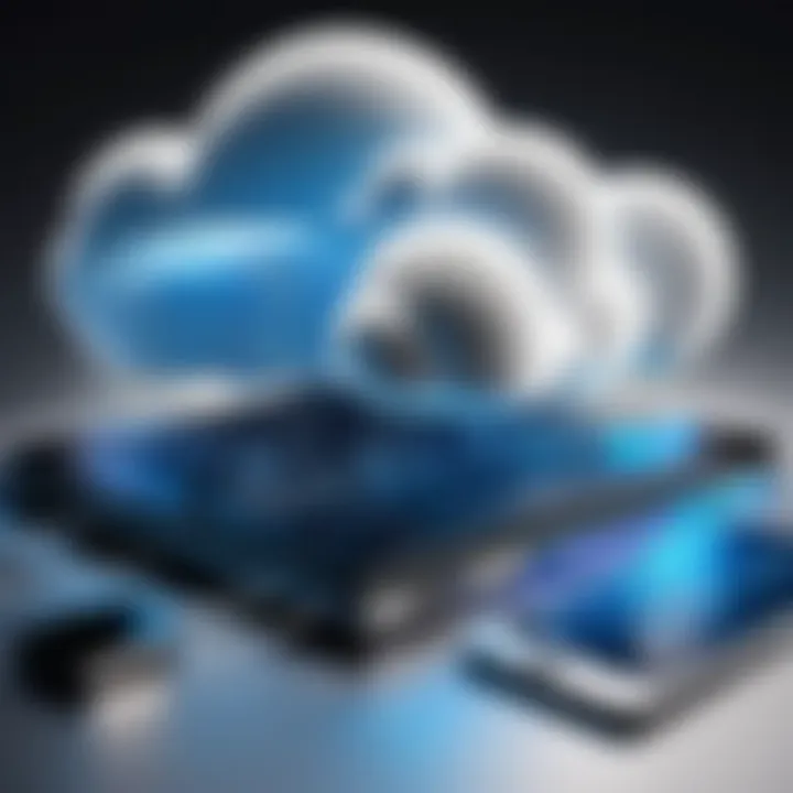 Diagram showcasing the integration of cloud and edge computing