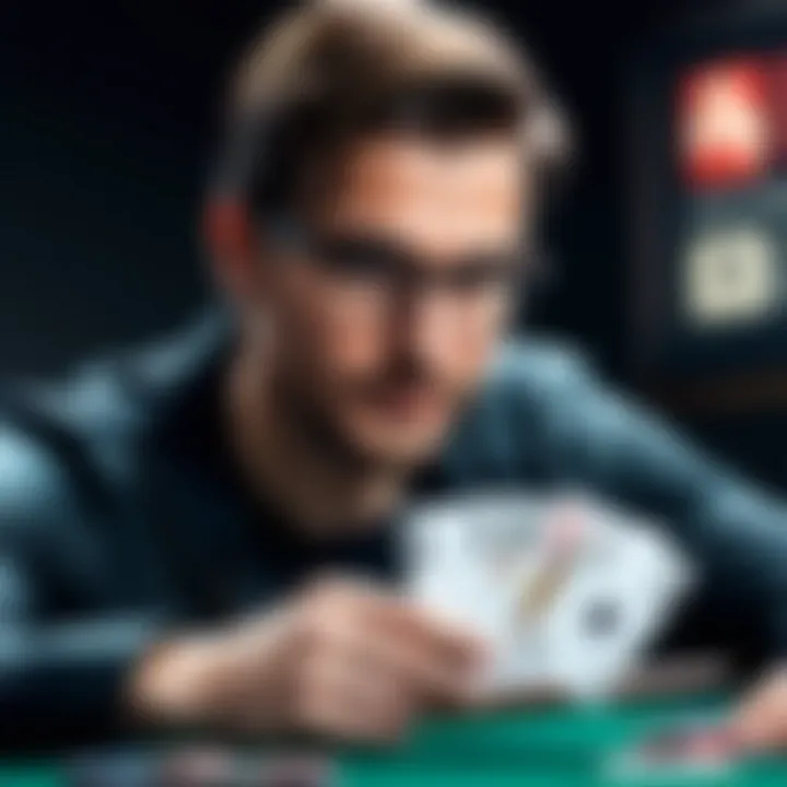 Visual representation of ethical considerations in AI-driven poker games