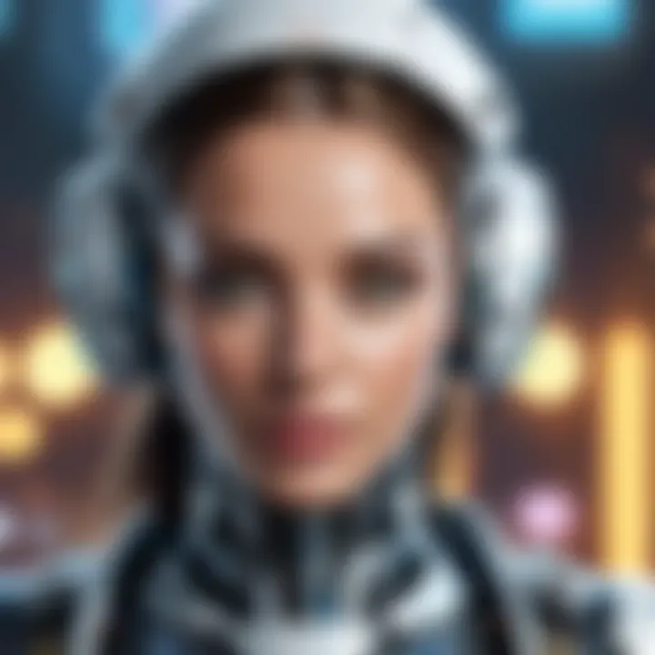 Futuristic concept of AI enhancing strategic gaming experiences