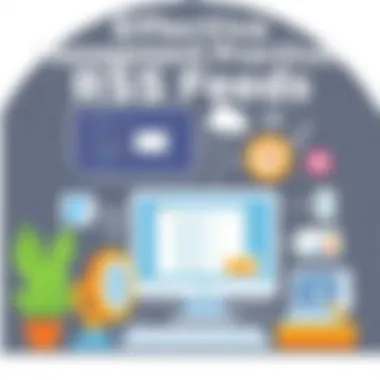 Visual representation of best practices for managing RSS feeds.