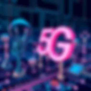 Illustration of 5G technology in networking
