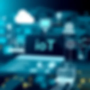 Diagram showcasing IoT integration with networking