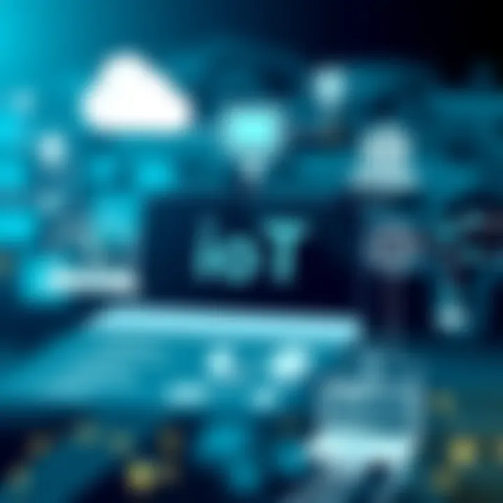 Diagram showcasing IoT integration with networking