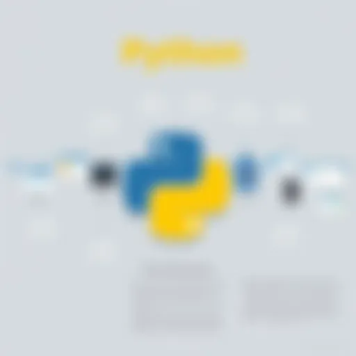 A historical timeline showcasing the evolution of Python programming.