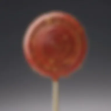 Exquisite Artisanal Lollipop with Edible Gold Flakes