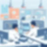 A collaborative workspace showcasing Google software engineers at work