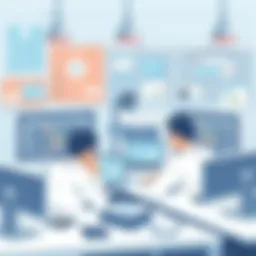 A collaborative workspace showcasing Google software engineers at work